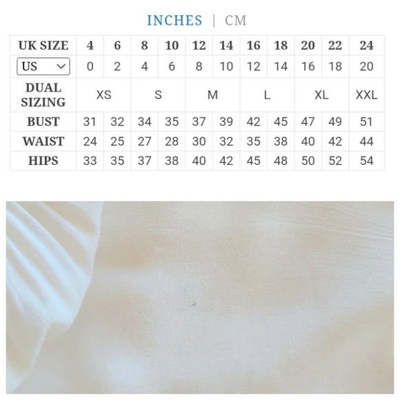 Nobody's Child | Ivory Bohana Ruffle Tie-Neck Flowing Midi Dress US 8 - Picture 8 of 8